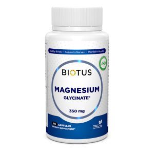Magnija glicināts, Magnija glicināts, Biotus, 60 kapsulas