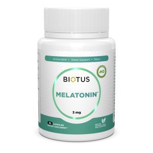 Melatonīns, Melatonīns, Biotuss, 3 mg, 60 kapsulas