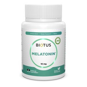 Melatonīns, Melatonīns, Biotuss, 10 mg, 60 kapsulas