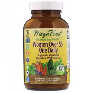 Мультивитамины для женщин до 55 лет, Women Over 55 One Daily, MegaFood, 90 таблеток