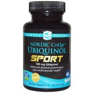 Ubiquinol Q10 sportistiem, Ubiquinol CoQ10, Nordic Naturals, 100 mg, 60 kapsulas