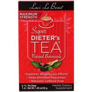Чай для похудения, Super Dieter's Tea, 12 чайных пакетиков, 42 г
