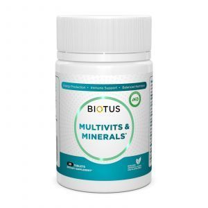 Multivitamīni un minerāli, Biotus, 30 tabletes