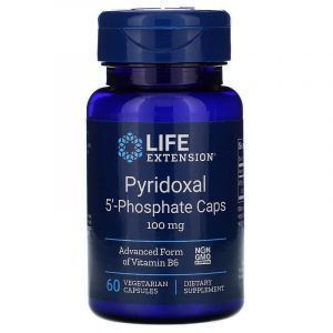 Витамин В6 (пиридоксаль 5'-фосфат), Pyridoxal 5'-Phosphate, Life Extension, 100 мг, 60 капсул (Default)