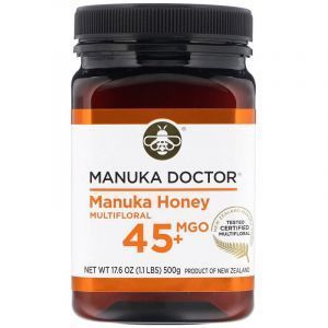 Манука мед, MGO 45+, Manuka Honey, Manuka Doctor, многоцветковый, 500 г