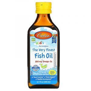 Рыбий жир для детей (вкус лимона), Fish Oil, Carlson Labs, 200 м