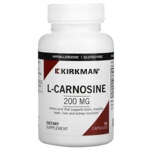 L-карнозин, L-Carnosine, Kirkman Labs, 200 мг, 90 капсул (Default)