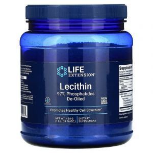 Лецитин, Lecithin, Life Extension, 454 г (Default)