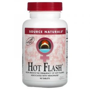 Поддержка при менопаузе, Hot Flash,, Source Naturals, 90 таблеток
