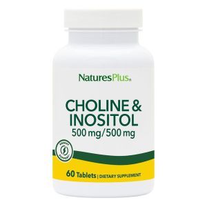 Холин и Инозитол, Choline & Inositol, Nature's Plus, 500/500 мг, 60 таблеток