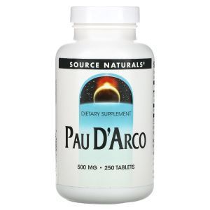  По д'арко, Pau D'Arco, Source Naturals, 500 мг, 250 таблеток