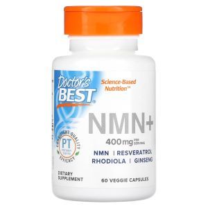 Никотинамидмононуклеотид+, NMN+, Doctor's Best, 200 мг, 60 растительных капсул
