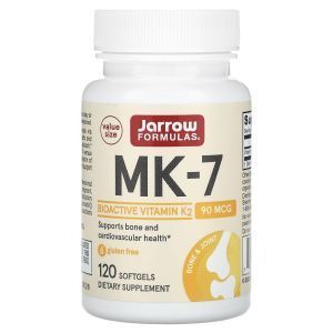 K2 vitamīns, MK-7, K2 vitamīns, Jarrow formulas, 90 mikrogrami, 120 kapsulas