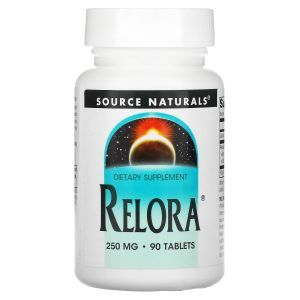 Снижение уровня кортизола, Relora, Source Naturals, 250 мг, 90 таблеток