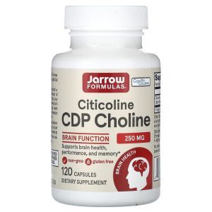 Цитиколин, Citicoline, Jarrow Formulas, 250 мг, 120 капсул