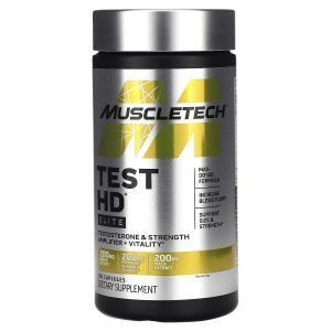 Повышение уровня тестостерона, Test HD, Elite, Muscletech, 120 капсул