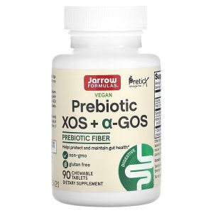 XOS + a-GOS prebiotiskās šķiedras, prebiotikas, jarrow formulas, 90 košļājamās tabletes