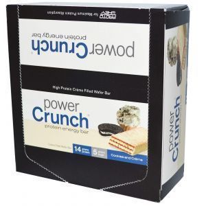Протеиновые батончики, печенье и крем, Power Crunch Protein Energ, BNRG, 12 шт (40 г)