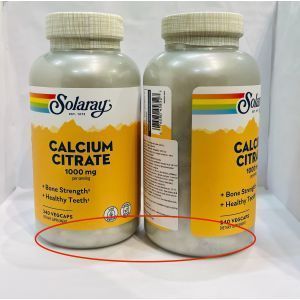 Kalcija citrāts, Solaray, 240 kapsulas
