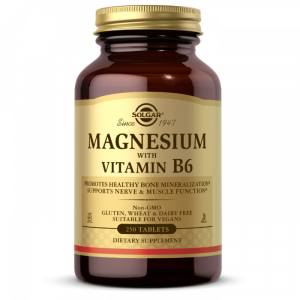 Магний с витамином В6, Magnesium Vitamin B6, Solgar, 250 таблеток