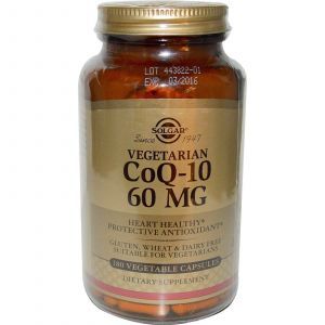 Коэнзим Q10 вегетарианский, Solgar, 60 мг, 180 кап. 