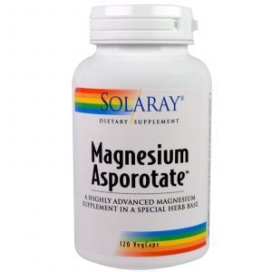 Магний аспартат, Magnesium Asporotate, Solaray, 120 капс.